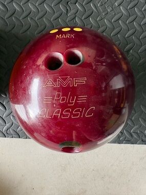 Vintage Undrilled AMF Poly Classic Bowling Ball